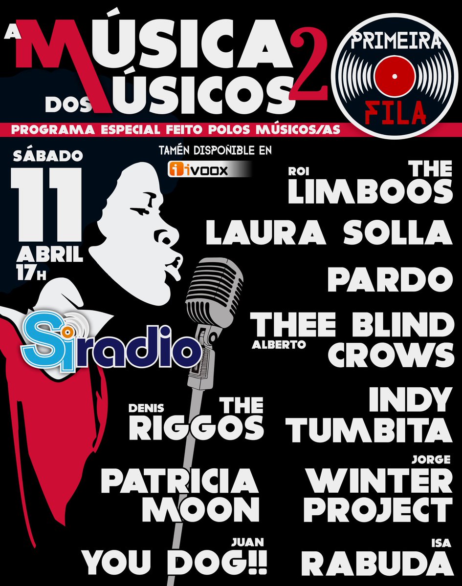 FilaPrimeira's tweet photo. Primeira Fila 12 dispoñible aquí: https://t.co/E1vl3ern4p @DenisCarballas @TheRiggos @theeblindcrows @The_Limboos @pardoacoustic @MoonPatricia @wpvigo @RandyNewman @coccabal @MoseAllison @bobby_darin2 @PinkMartiniBand @TheSoulJacket https://t.co/geMlytbR8D