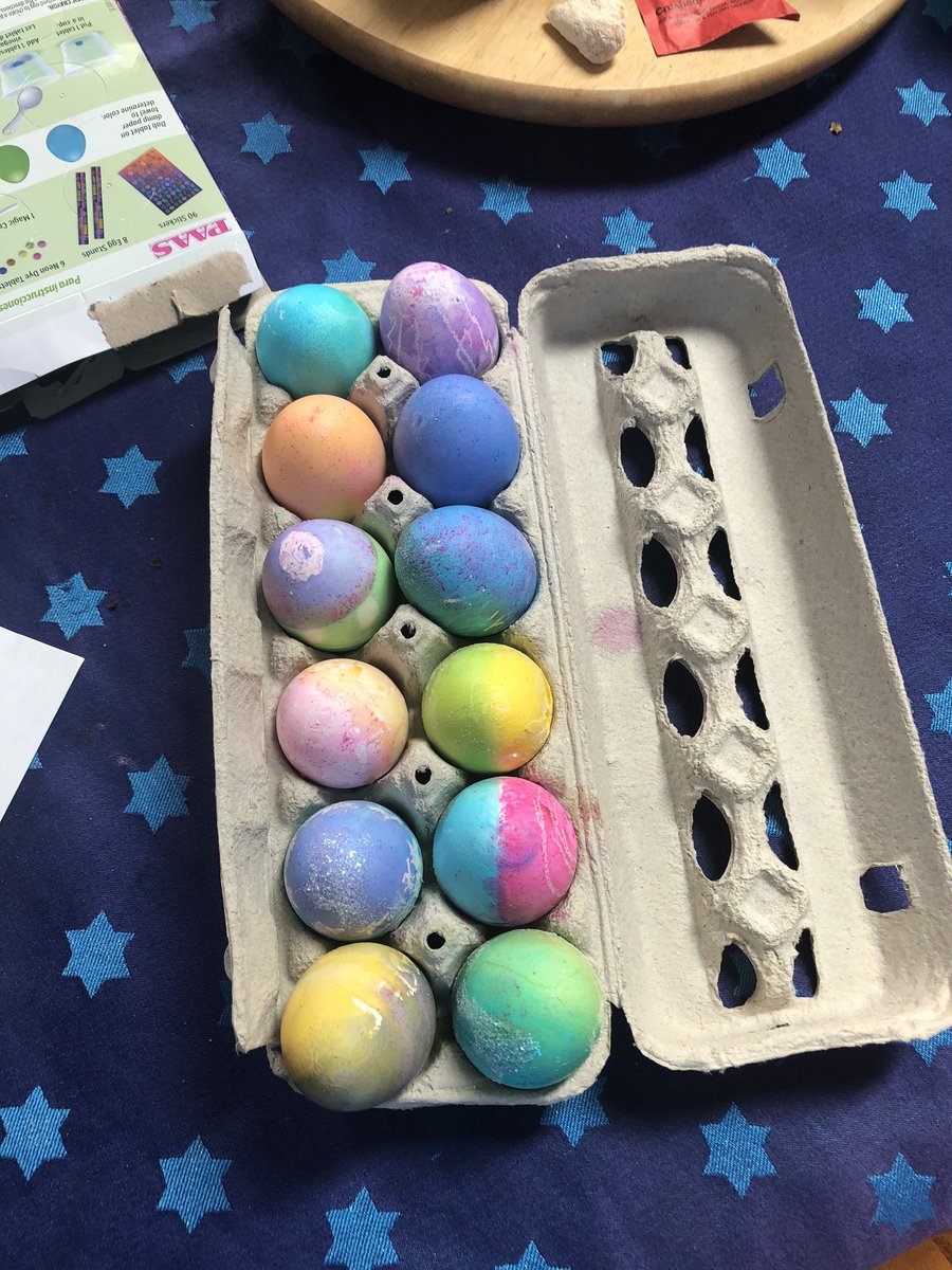warriorjayhawk's tweet photo. Egg dying complete! https://t.co/TTYp682GvC