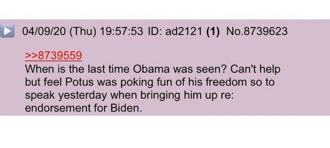 10. OTHER ANONS SEEM TO BE THINKING THE SAME THING Where's Obama?