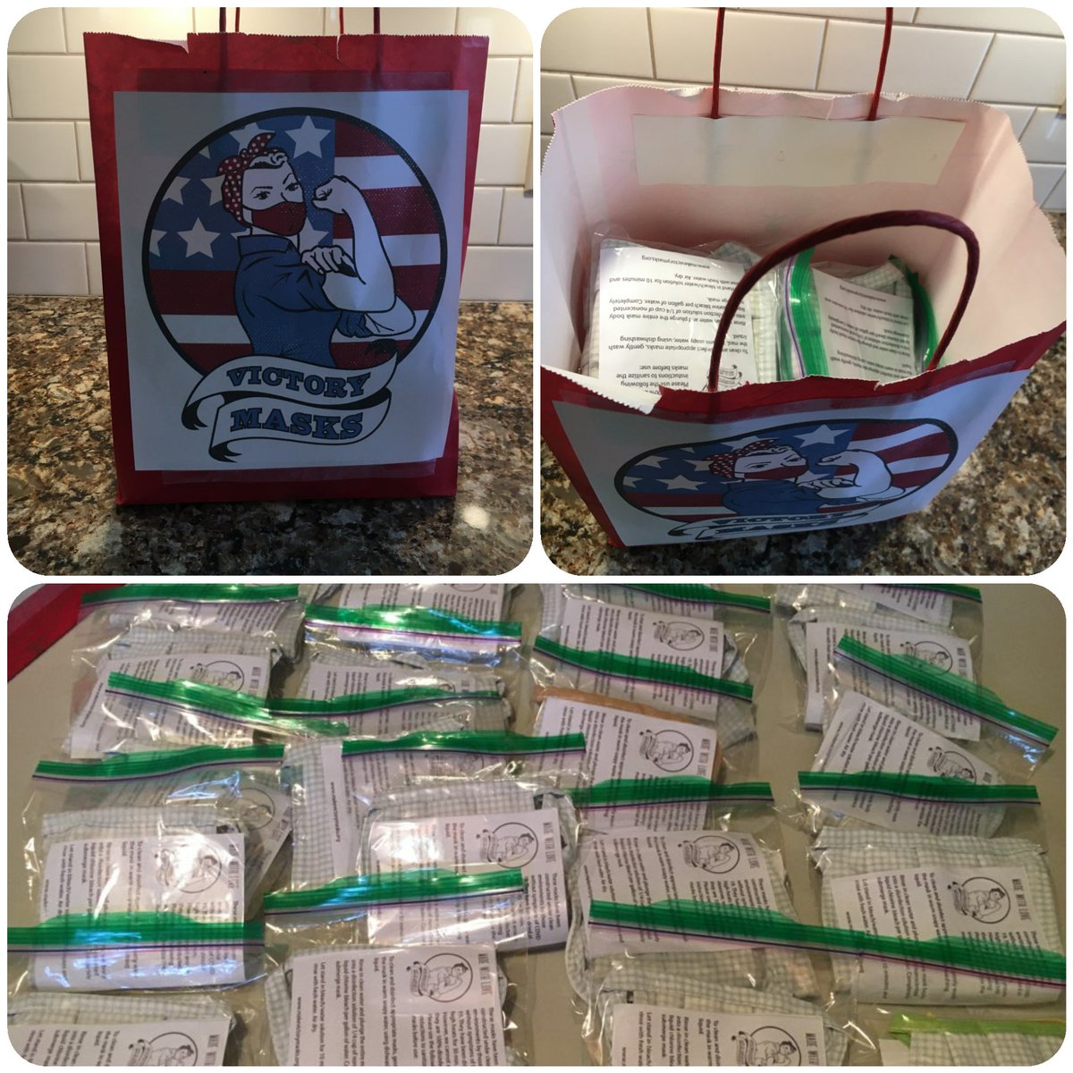 ChappyCLT's tweet photo. Good afternoon @JonFreier.  I would like to recognize my mom for making masks for McLaren Health in Flint, Michigan.  Masks and instructions made with love by a great woman to benefit our healthcare workers in a city facing a tough situation.  She will wear magenta with pride! https://t.co/eUuFCJveNy