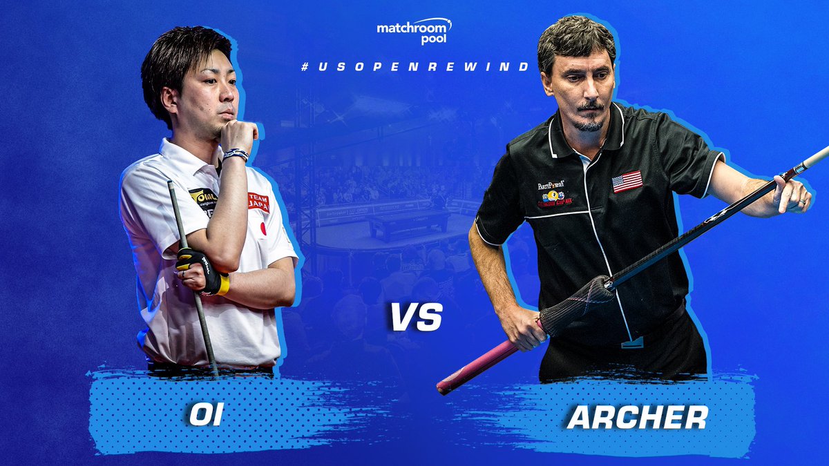 USOpenPool's tweet image. On #USOpenRewind tonight: One of Japan’s top stars took on former #USOpenPool Championship winner Johnny Archer back in 2019.

Catch the action on our Facebook page and Matchroom Pool YouTube channel from 7pm tonight!