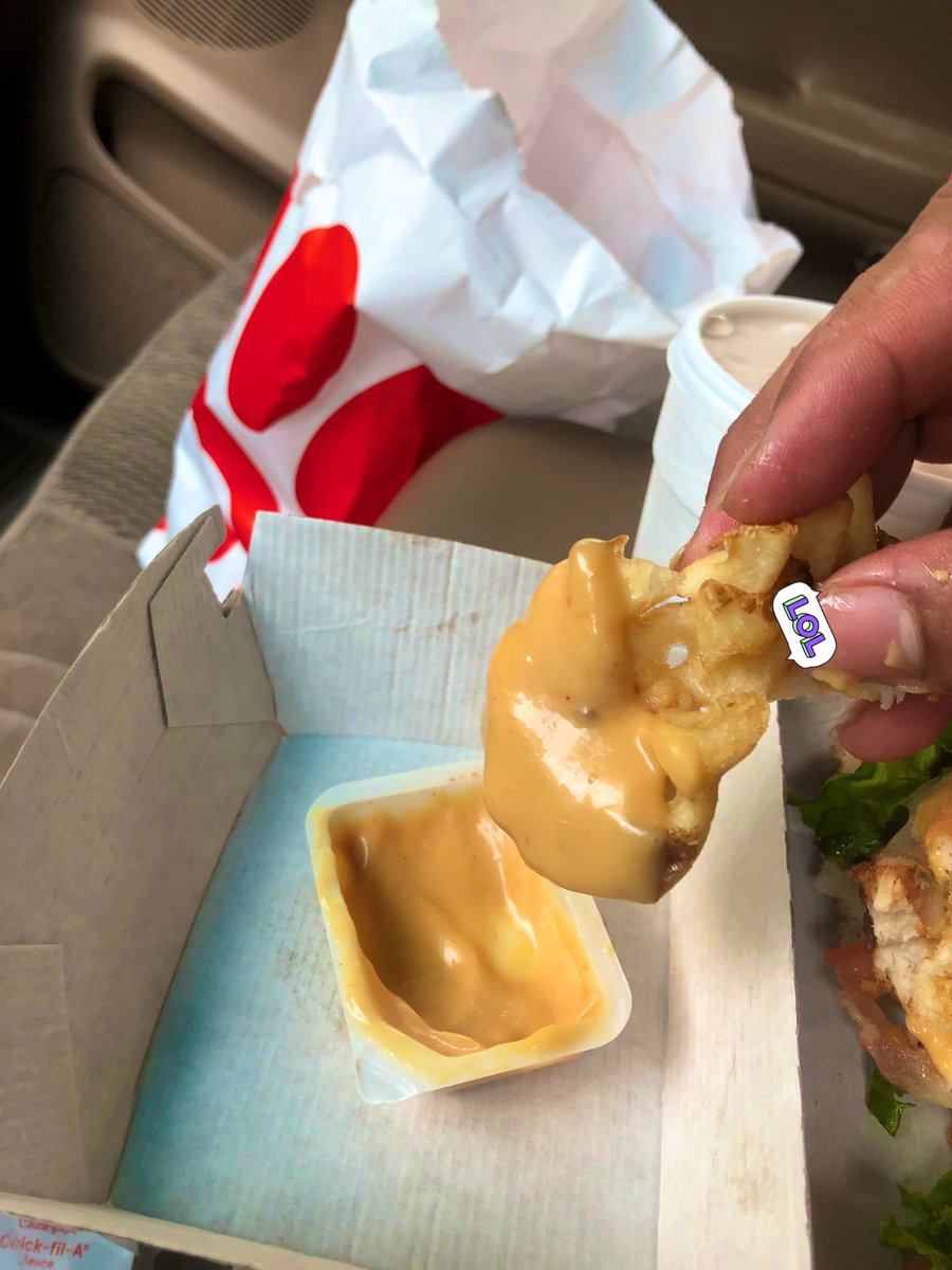 O_C_62's tweet image. “Why do you get so many Chick fil A sauces?”

Me: