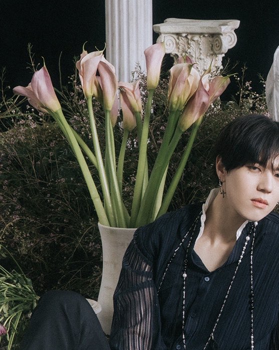 GUYSSSS- Calla Lilly which is pictured beside Yugyeom symbolizes 6th wedding anniversary. This year also marks the 6th year anniversary of GOT7 not only do the Lilly represent just love, but also 6th year anniversary of love, devotion and divinity I’m crying   @GOT7Official