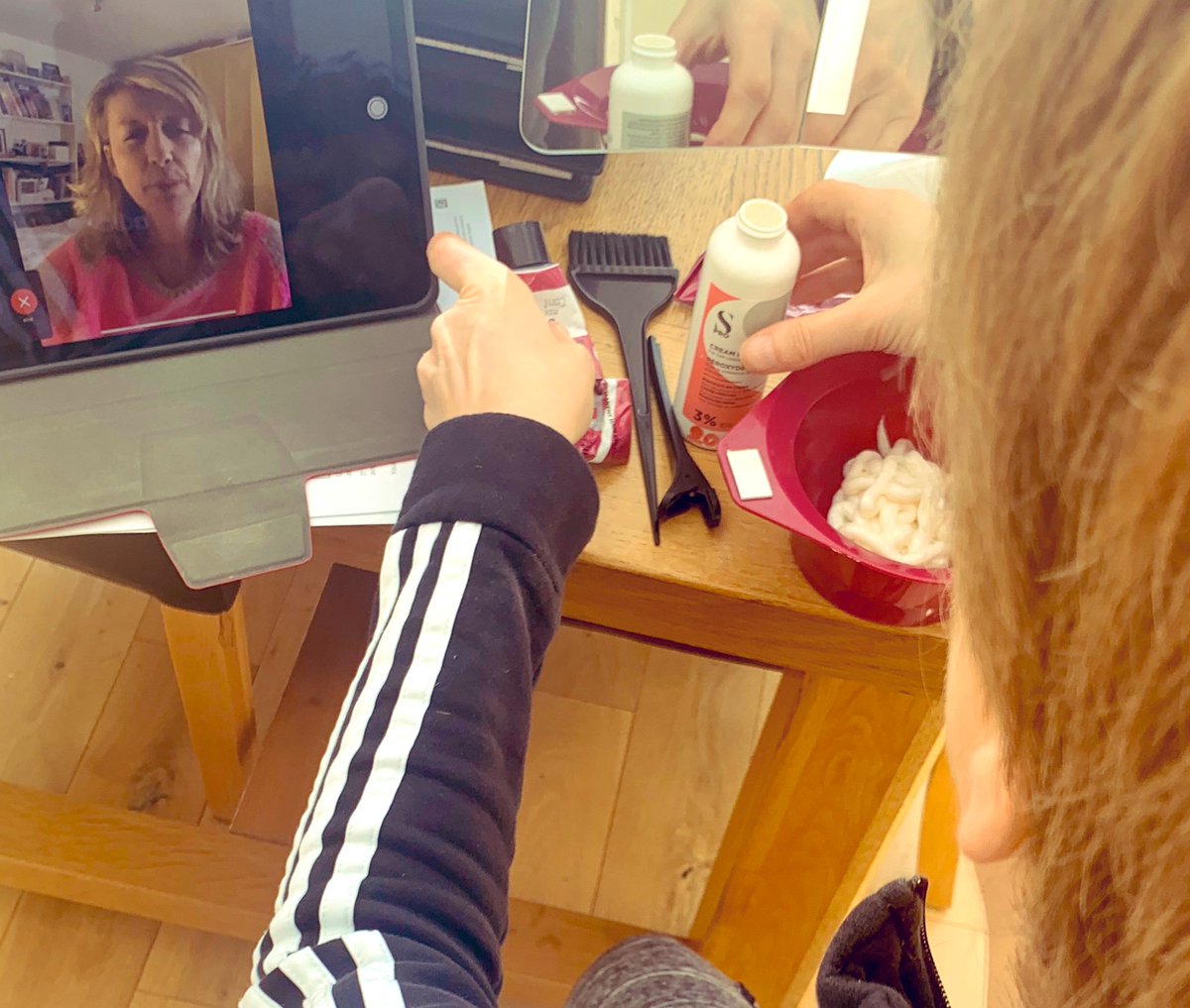 And lo, I’ve been stood down in favour of a video call with trusted hair stylist Julie McGuire
