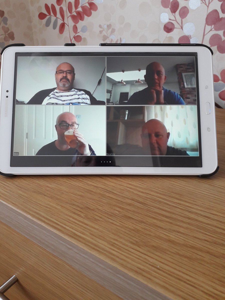 If you can't go and have a beer and talk bollox with your footie mates then a zoom session is the next best thing. Come on you mighty Gills!!