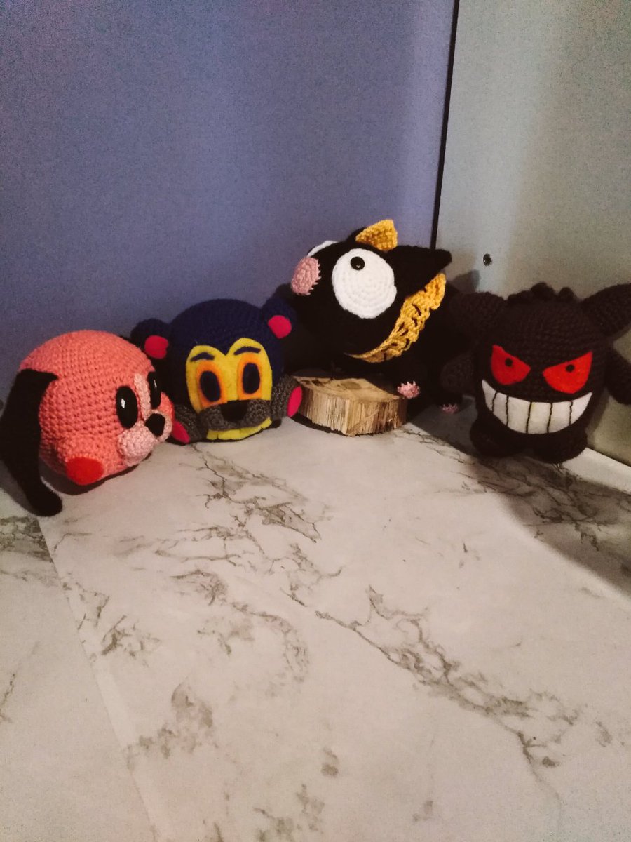 LeslieCisterna7's tweet photo. También hice estos #Amigurumi #ranma #pokemon #theumbrellaacademy #pchan #gengar #hazelandchacha https://t.co/m0ENCcv29D
