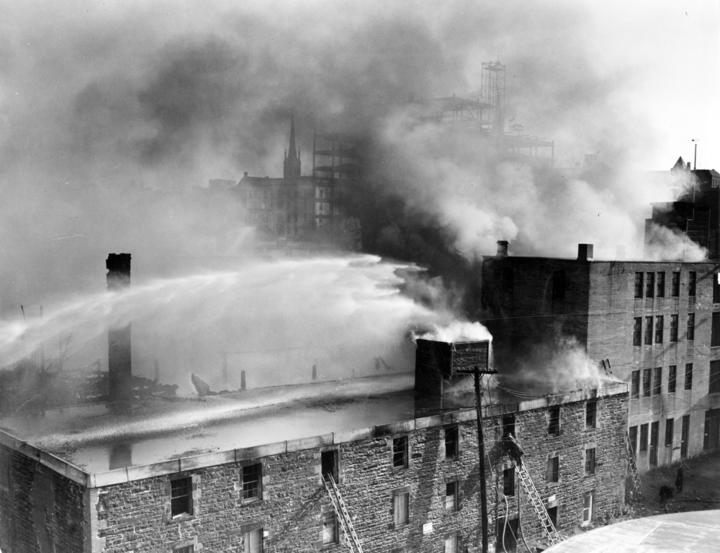 13. Some well-known or historical fires, - Kay's Department Store, 1950- Weldon Law Building, 1985- Queen Hotel, 1939 - Irving Plant and Wharf Fire, 1956