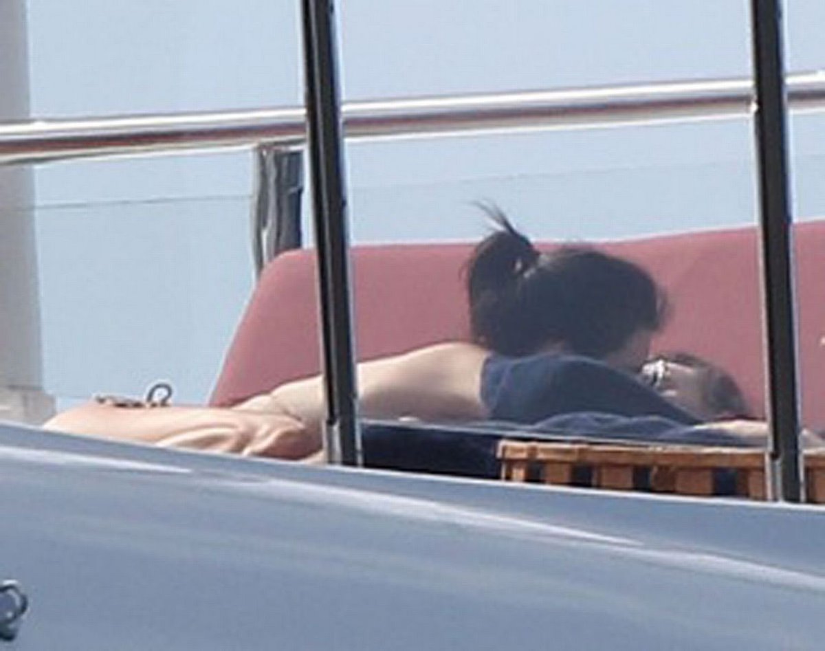 30 December 2015: Together on a yacht in St Barths.