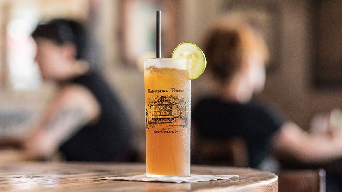 It's Saturday, so let's cheers with a quarantine cocktail. We're mixing up Pimm's Cups from <a href="/NapoleonHouseNO/">Napoleon House</a> and dreaming of being back in their French Quarter courtyard. You can find the recipe here - bit.ly/2YwzTa6