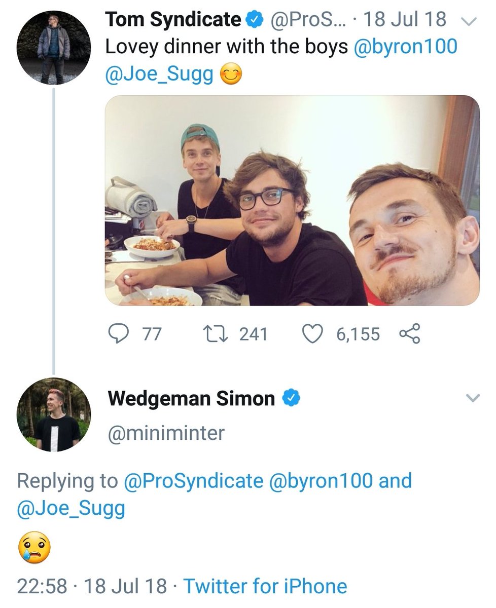 To this day ... Simon is still waiting for that invite