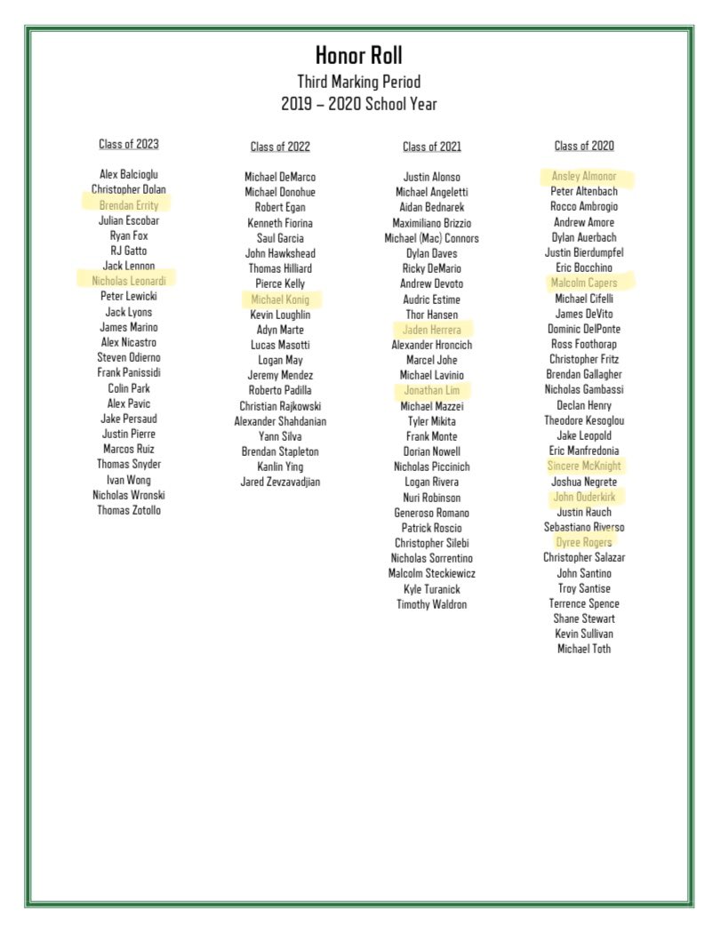 Congratulations to all our guys that made Principals List and Honor Roll for the 3rd Marking Period! 🏀📚💯