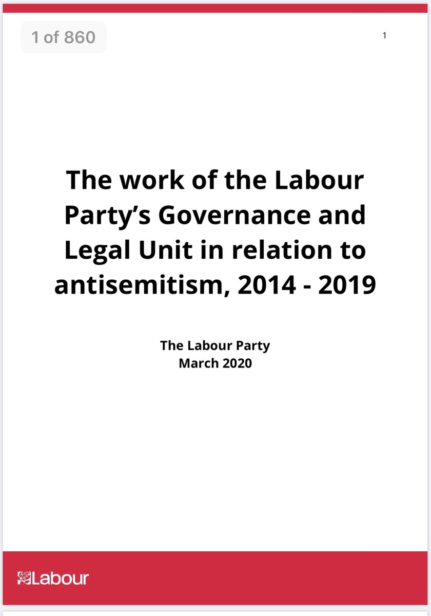 The vast document, which pulls togther 10k internal staff emails & thousands of leaked staff whatsapp messages, concludes factional hostility towards Corbyn amongst former senior officials contributed to “a litany of mistakes” that hindered effective handling of AS complaints