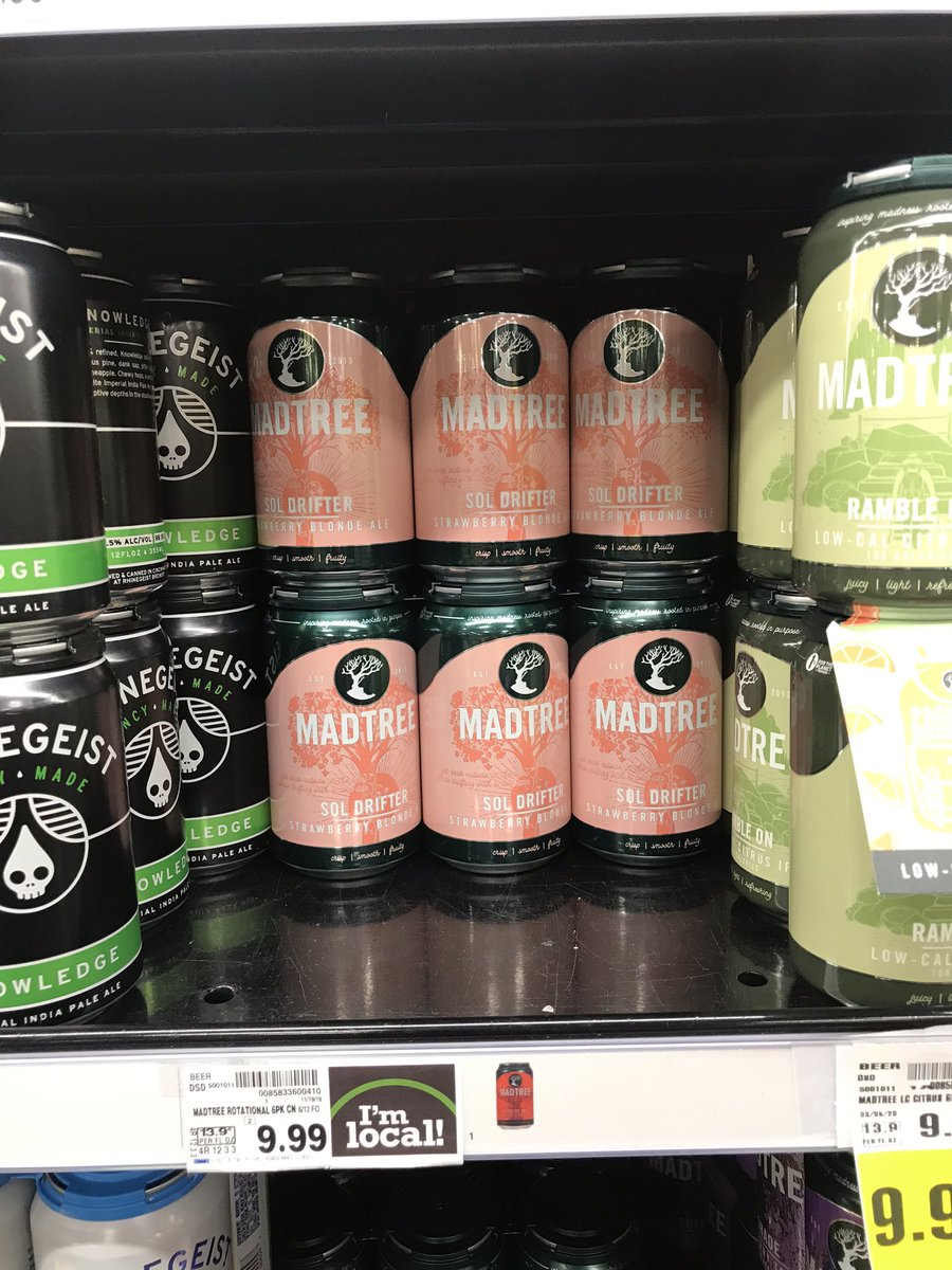 CinciMowbray's tweet photo. Well, that was some good news to make #QuarantineLife better! Welcome back #SolDrifter! #shoplocal @MadTreeBrewing https://t.co/a6Qqh4Z16M