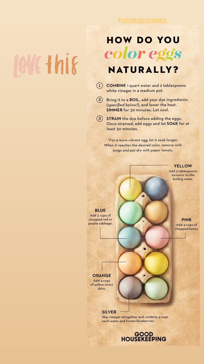 ms_bothmer's tweet photo. How do you colour eggs naturally?!
#eastertip 🥚 https://t.co/yQXF0wRg7g