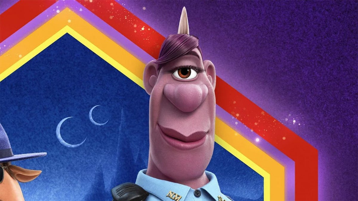 this bitch from onward - ugly - a cop - disney's like 10th failed attempt at lgbt representation