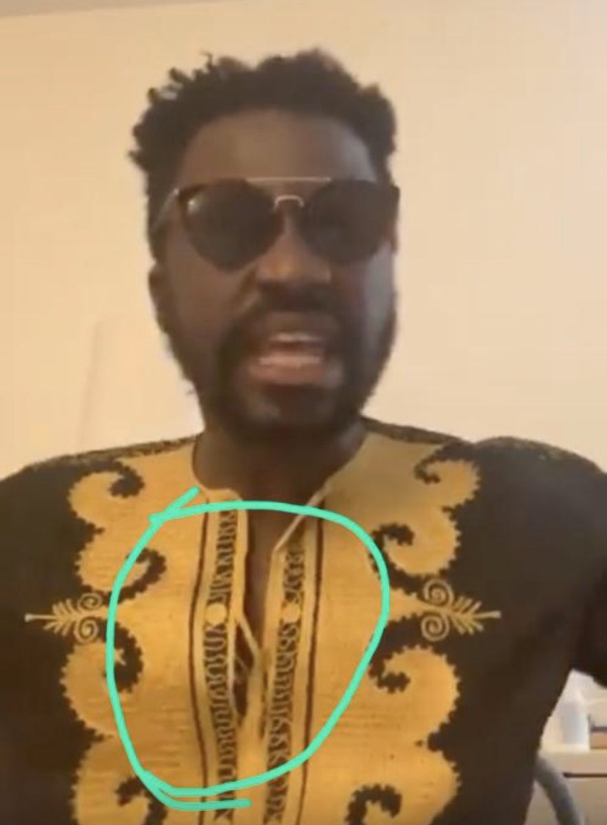 KBoateng101's tweet photo. Asem doesn’t want to give up on the beef like he is not giving up on his torn African wear....#Asem https://t.co/LnMmfgeL8o