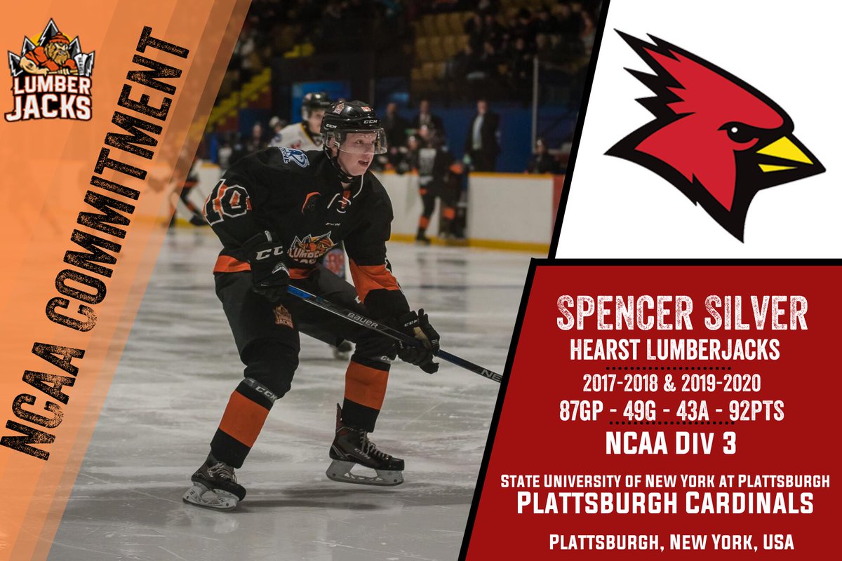 lumberjacks2017's tweet photo. Félicitations Congratulations to Hearst Lumberjacks player Spencer Silver on the NCAA commitment. Good Luck Spencer. @lumberjacks2017 @Cardinals_MHKY https://t.co/kh7uPe1zgm