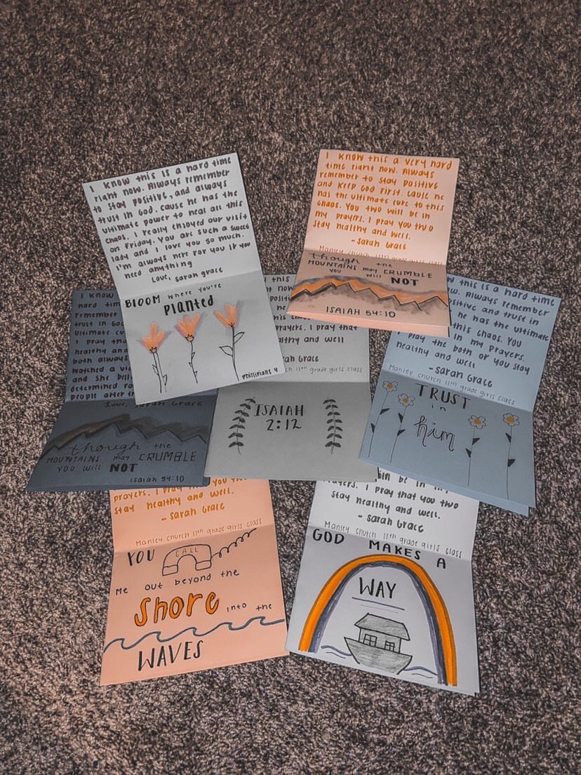 WestHighBeta's tweet photo. Junior Beta member, Sarah Grace, has spent her time writing to the elderly in her church! https://t.co/61h7vnJGFO