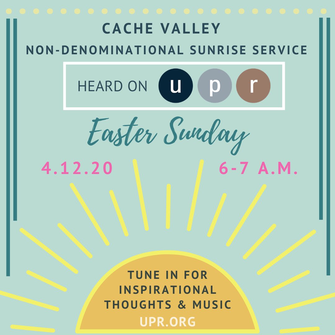 utahpublicradio's tweet photo. Tune in tomorrow at 6 a.m. for our sunrise service to hear an inspirational thought and music. https://t.co/AO9bAJXm9T