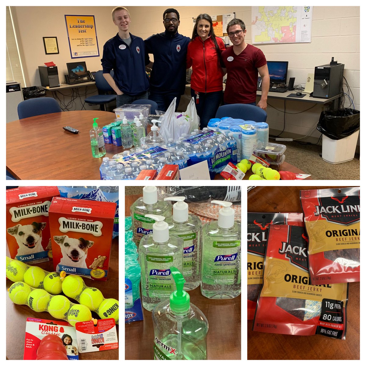 Businesses, individuals, and community organizations continue to show their support for our staff each and every day.  A special thanks to the team members at Avon in Target for bringing much needed supplies to our officers and even our K9’s too.