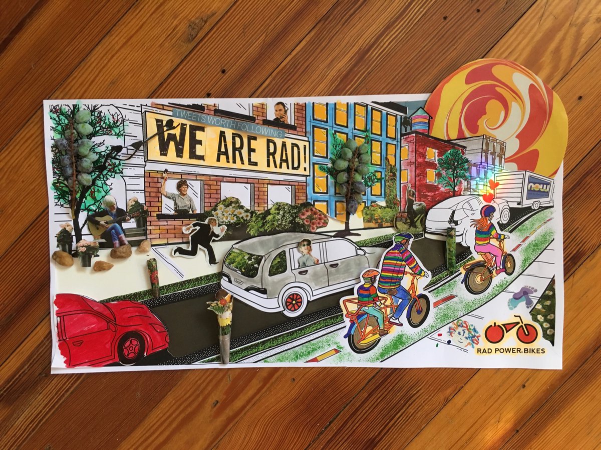 MassTransitLady's tweet image. @RadPowerBikes I call it: Outside The Lines❣️using anything found inside my #StayAtHome mediation:  pencils, @Sharpie markers, kids' paint sets, @Unilever Q-tips for paint brushes, old magazines needing to be recycled, yard grabs, ☀️, &amp;amp; dreams. #RadColoringContest cause it's FUN!