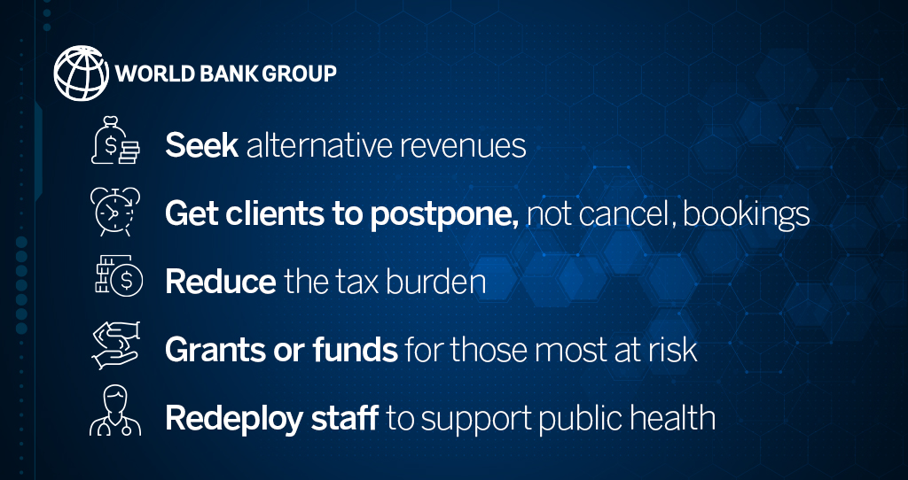 WorldBankGroup's tweet photo. What can the tourism industry do today to save jobs for tomorrow? Here are some ideas on how to respond to #COVID19 https://t.co/EJdCn8seWw https://t.co/CgG1cN5N11