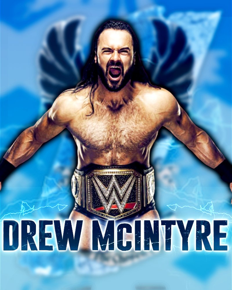 AnthlionDesigns's tweet photo. Once a broken dream. Now the dream come true, "The People's Chosen One" Drew McIntyre (@DMcIntyreWWE) is WWE Champion. 

#drewmcintyre #claymorecounty
#WWEFanArt #MondayNightRAW https://t.co/uAhRCebj3Y