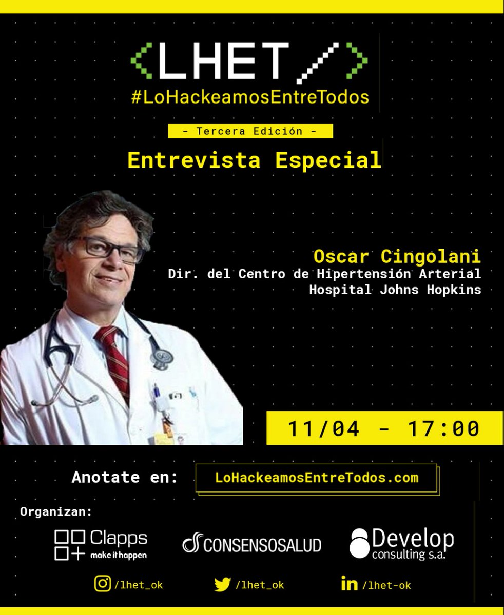 Se viene esta charla de lujo.

Creador del mapa interactivo que está midiendo en "real time" el #covid19 en todo el mundo!

coronavirus.jhu.edu/map.html
