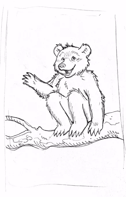 Been wanting to do a follow up sixfanarts but there just hasn't been time! Here's as far as I got...Little Bear! 