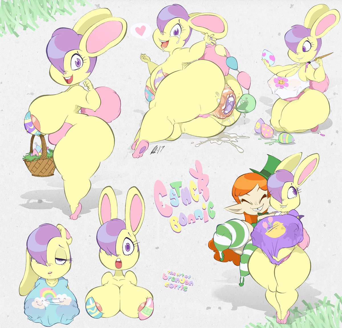 Patty Pots' girlfriend and a cute pudgy bunny. 