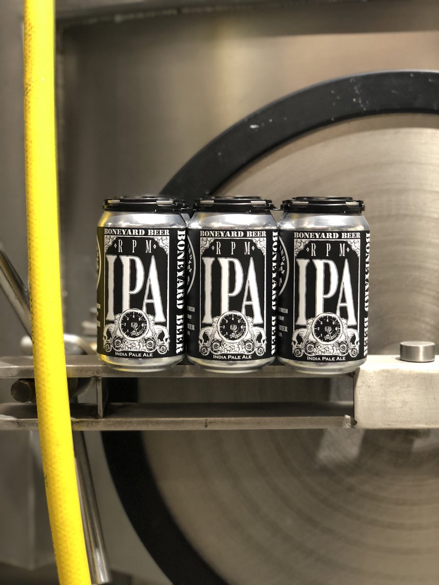 BoneyardBeer's tweet photo. RPM IPA in CANS! The moment you’ve all been waiting for... available TODAY at @boneyardpub and the original taproom. Hitting distro early next week for all of Oregon. #letitbeknown #boneyardbeer #rpmipa #inbend #inCANS @craftcanning https://t.co/vElIdkdUGS