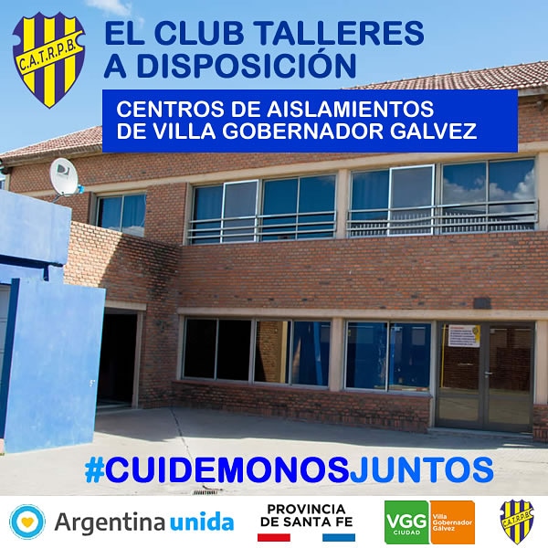 Talleres pone a disposición sus instalaciones para formar parte de los 3 centros de aislamiento organizados por la <a href="/vggmuni/">VGG Municipalidad</a>  #ArgentinaUnida #CuarentenaExtendida #CuidemonosEntreTodos #QuedateEnCasa