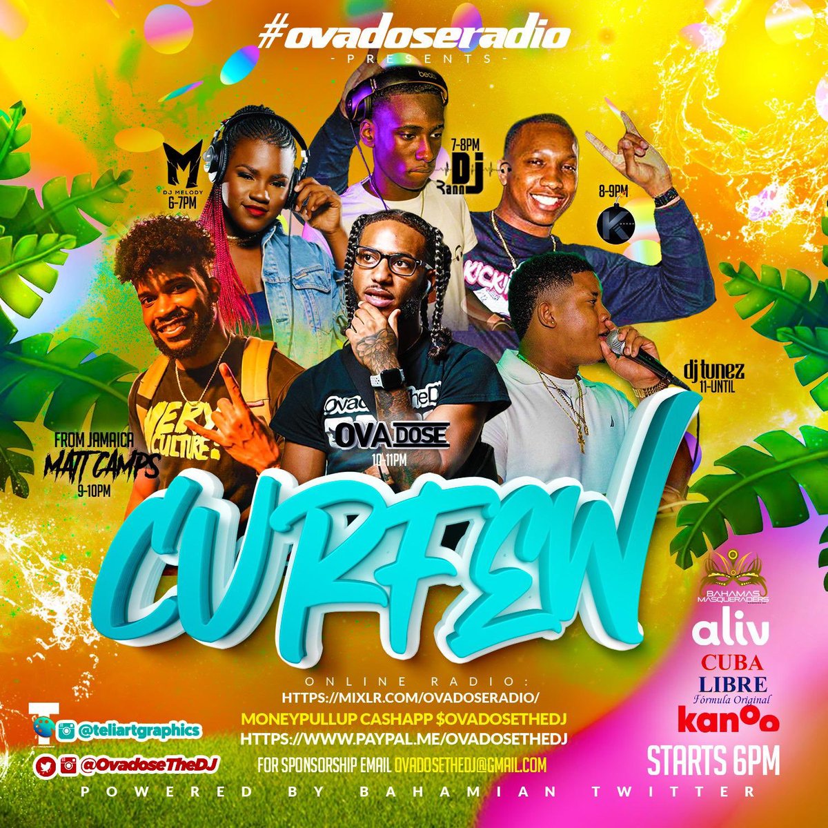 melodyplayedit's tweet photo. #OvadoseRadio Presents Suns Out, Buns Out • Cooler Fete ☀️ 
6pm until  🥳 April 11, 2020 • Special Guest DJ’s ALL DAY/NIGHT 
Dress Code-  👙🩳
https://t.co/gLD0kk63cl 
#OvadoseRadio #CurfewPopUp #BeachVibes https://t.co/v5MmjbdNHa