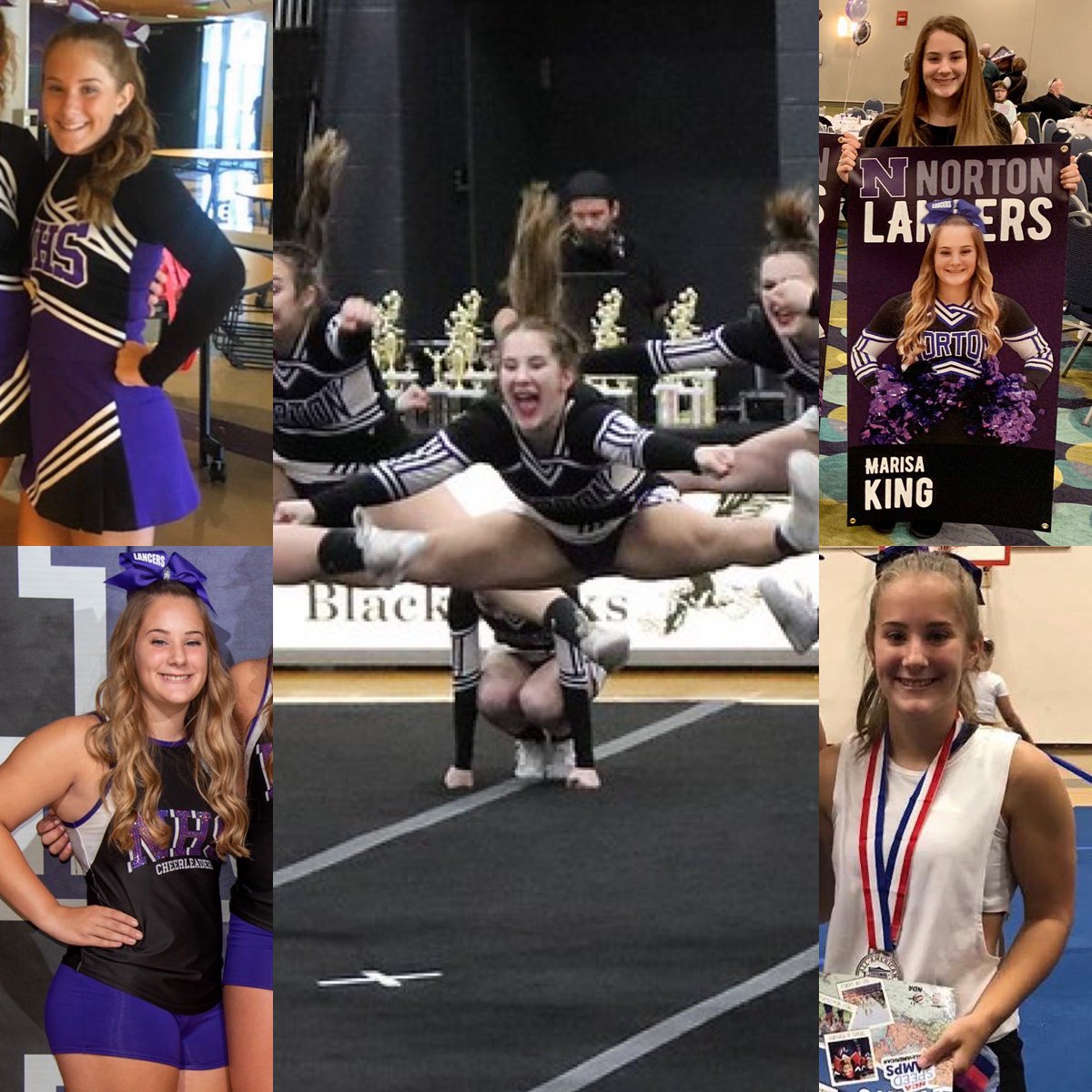 Happy 1️⃣8️⃣th birthday to NCA All American and TVL All Star, <a href="/Marisaaking/">marisa king</a>! Marisa has been cheering her entire life and is an amazing base (and former flyer!), jumper, and performer. She is a leader, mentally and physically strong, and beautiful inside and out! We 💜 you, Marisa!