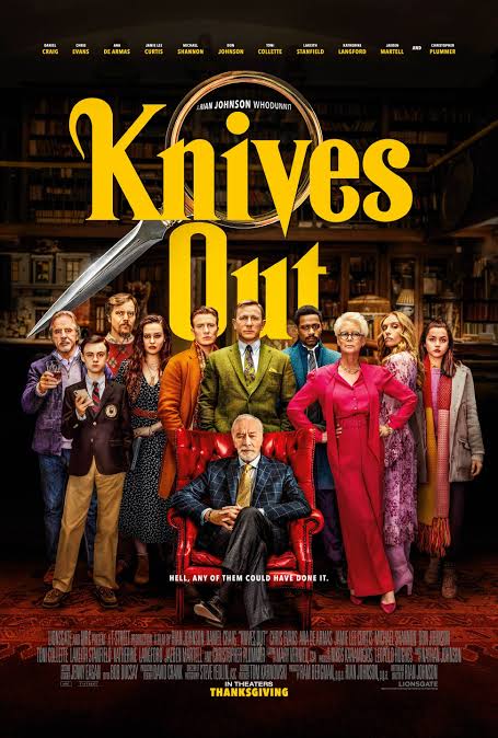 Knives OutIMDb: 8Genres: Comedy | Crime | Drama | Mystery | Thriller