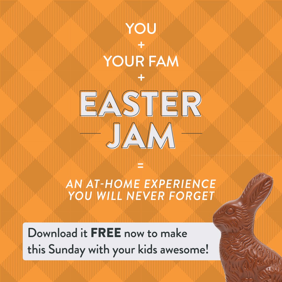 TSAHope's tweet photo. Celebrate Easter Sunday as a family in your own home with fun games, music and The Easter Story. Don’t miss #EasterJam online this Sunday April 12 at https://t.co/RqtkV1BsvR https://t.co/If72rL0xv6