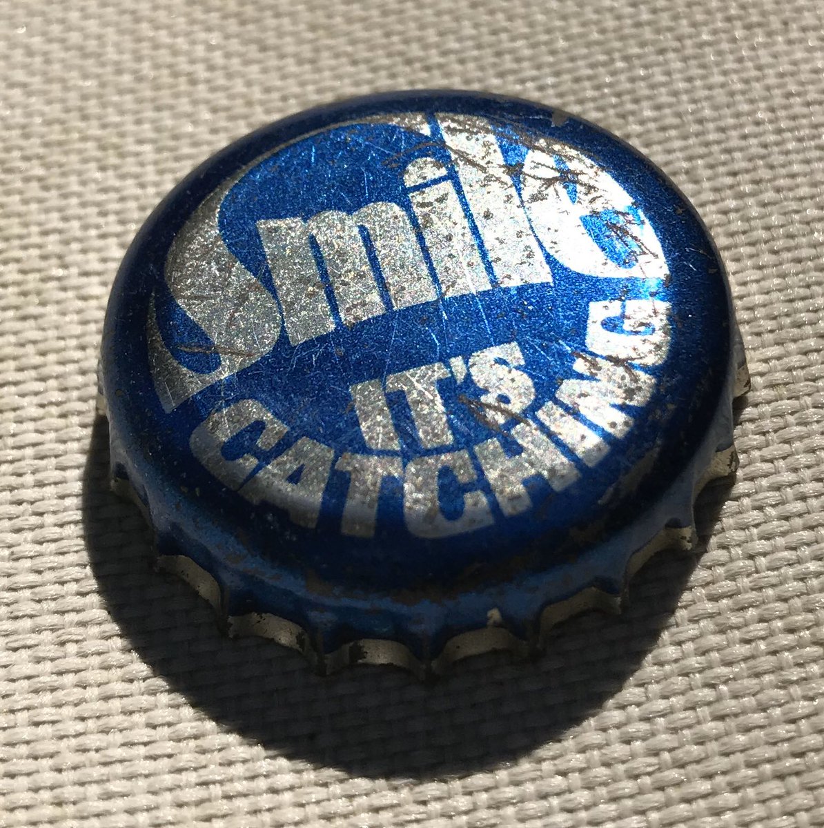 CathyMichitsch's tweet photo. Doing some #covidcleaning and came across this gem! We used to wear them on our jackets as teens! ๐คฆ๐ฝโโ๏ธ๐คท๐ฝโโ๏ธ @LabattBreweries #labattsblue Beer caps with happy messages!
What silly treasure have you found? https://t.co/rJ3mQUWzsu