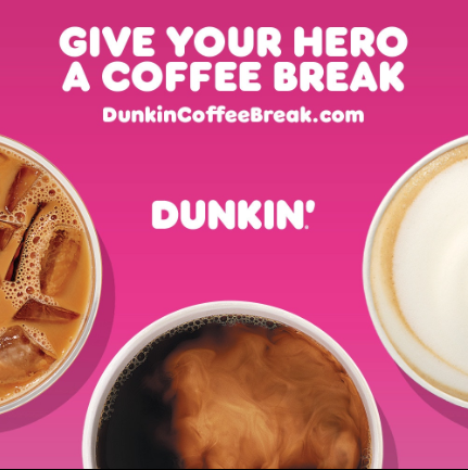 RunFrederick's tweet image. We’re in this together! Which is why Dunkin’ has delivered 40,000 gift cards to medical workers at 157 hospitals across the country! Send a hero you know a little thanks with a Dunkin’ eGift Card by visiting DunkinCoffeeBreak.com.