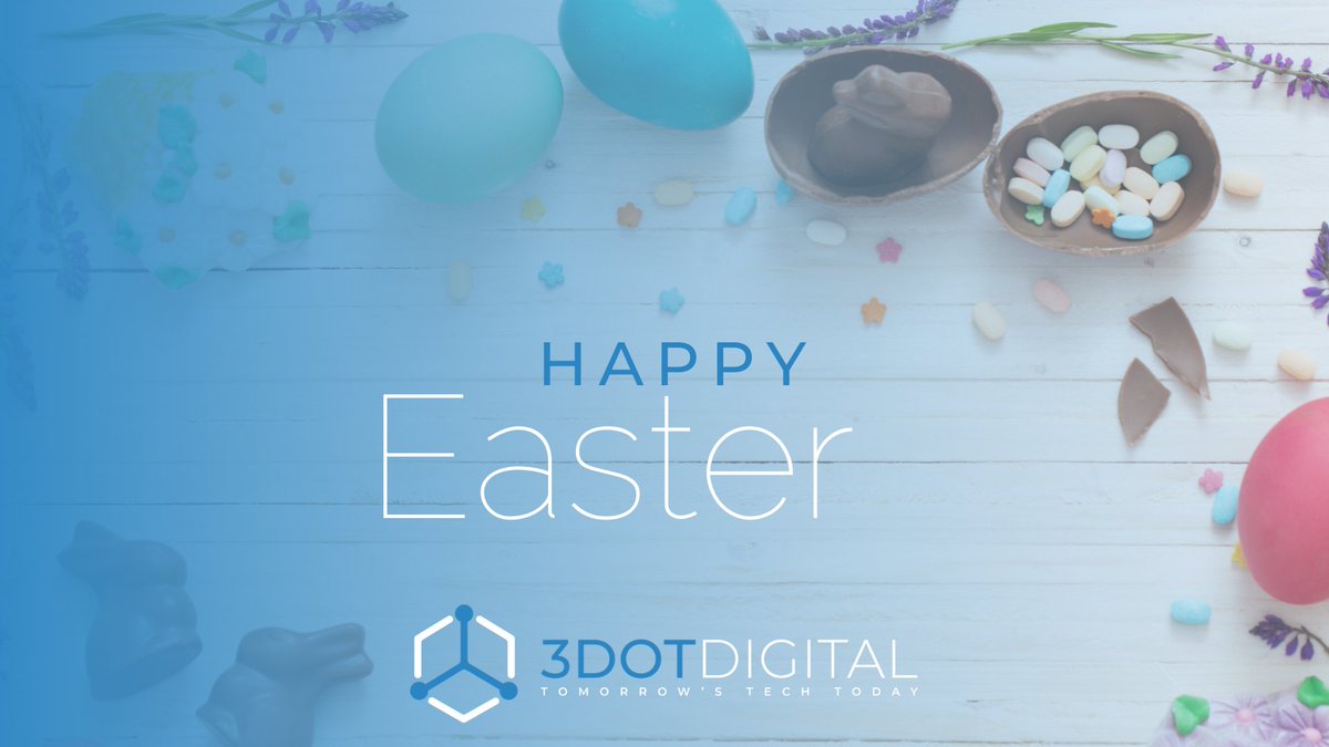 3dotDigital's tweet photo. From the entire team at 3dotDigital, we wish you a safe and happy Easter. Stay well, and take care of one another.

#Easter #EasterWeekend #EasterAtHome #Easter2020 #HappyEaster #HappyEasterWeekend #HappyEaster2020 https://t.co/y4yIdZsDMQ