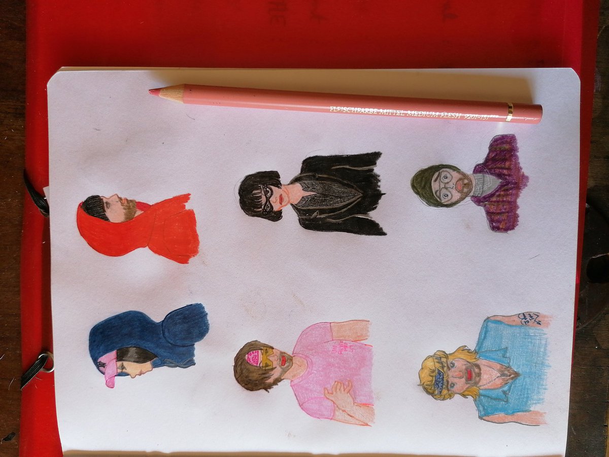 verinexa's tweet photo. @IvanBede la clique au complet : Cynthia, Michael, Martin Voyelle, Sandrine, Jospin, Célestin (Célestouille pour les intimes), Damien et Tonton Eric !
#drawing #youtubefrance #ivanbede #unpetitpeulà #traditionalart #tacrutétéki https://t.co/73hwh0QT6r
