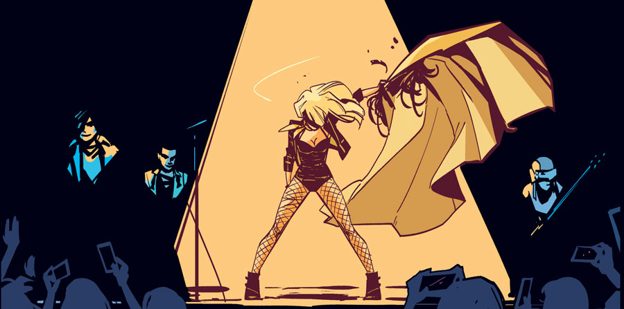 I still don't know if they credited Black Canary and Jurnee separately on the soundtrack intentionally, but in my head she is backed by her actual band from the comics.  #bitchesofprey