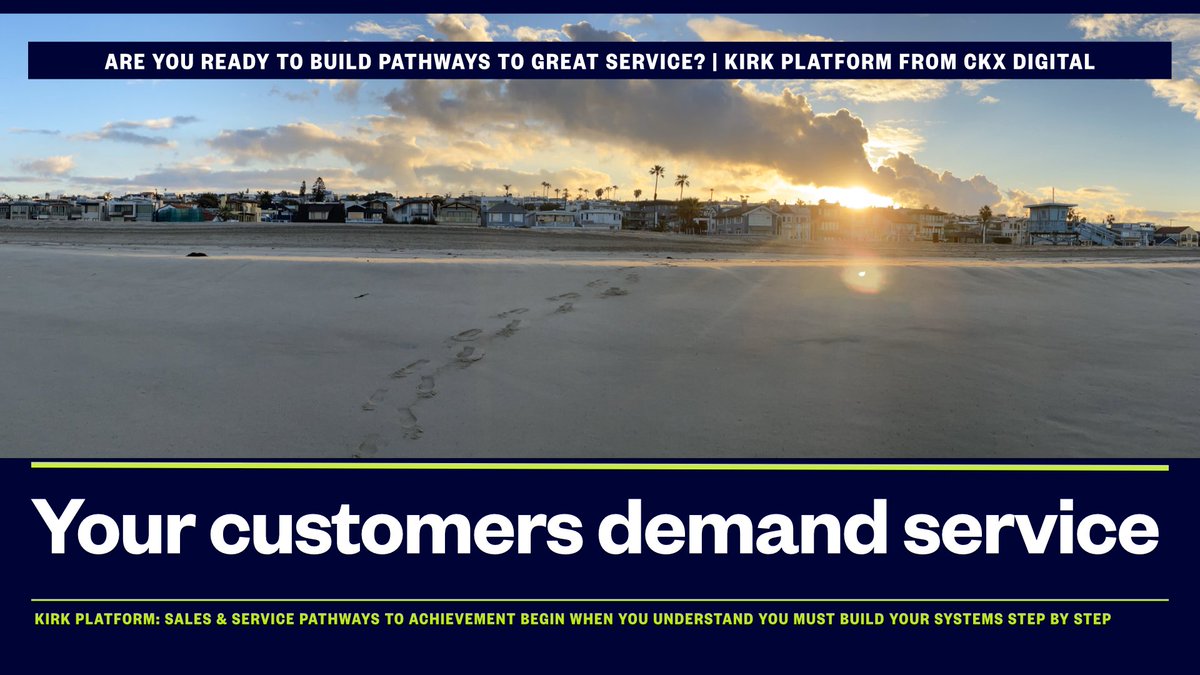 Sales and service pathways to achievement are required to create great sales and service experiences. Your customers demand service. Do you have the tools to give it to them?