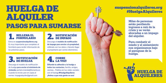 inquilinasHTZ's tweet photo. No nos endeudaremos para que buitres, bancos y rentistas se sigan enriqueciendo. 
#QuePaguenLosBuitres. 
#HuelgaAlquileres 
Que se garatince el derecho a la vivienda, que se regulen los precios. La vivienda es un derecho no una mercancía ni un negocio. https://t.co/lVtauHqfMQ