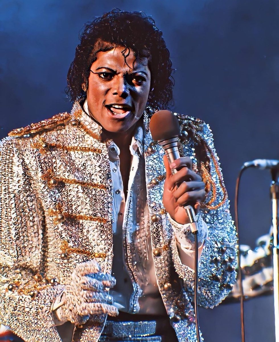 Michael Jackson during the Victory Tour, 1984.