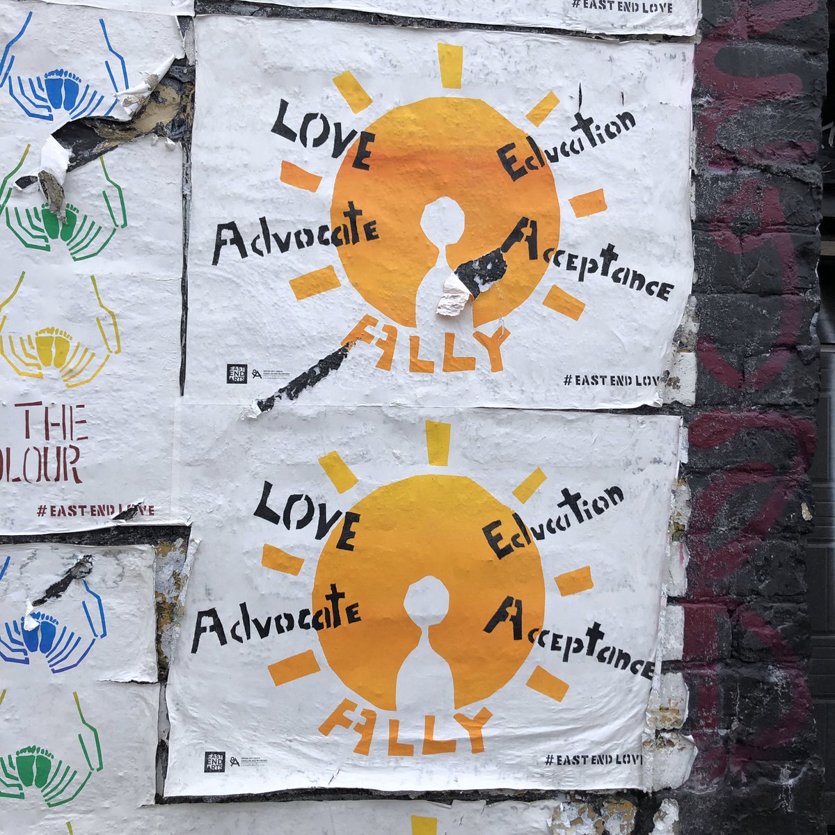 TriangleProgram's tweet image. Triangle Program Art and Important messages are still in the community a year later thanks to @EastEndArtsTO