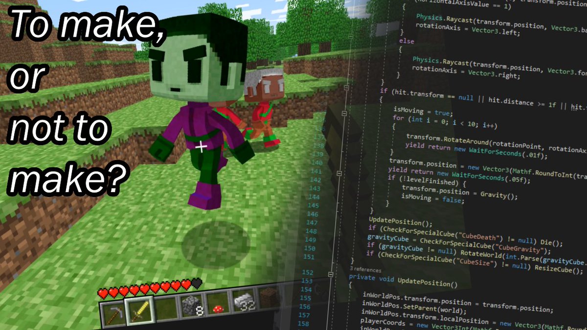 Fancy_Bugs's tweet photo. Hey there! Just made a #Video on youtube about why Minecraft made me pick up #gamedev as a hobby! Watch it here: https://t.co/Jn03Yf6mEY

#games #game #Minecraft https://t.co/vePhuMJDSF