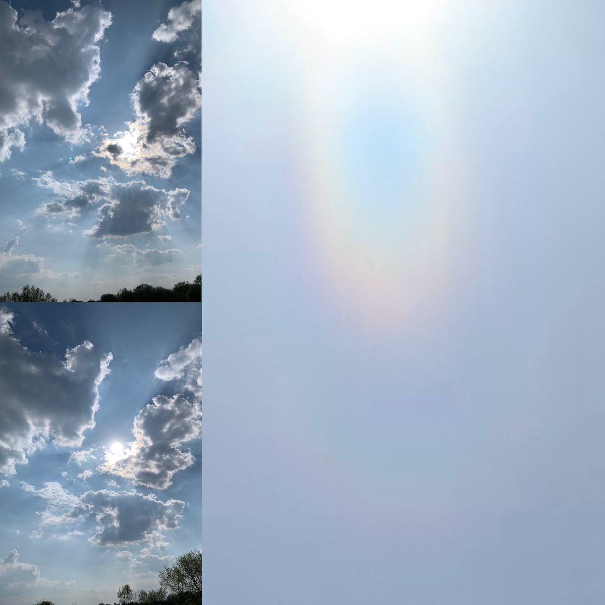 stories_rainbow's tweet image. Another glorious day to enjoy lockdown at home. Had to look hard into the photos of the sky to find today’s hopeful rainbow but it was there. Keep #searchingforrainbows #searchforhope #stayhome