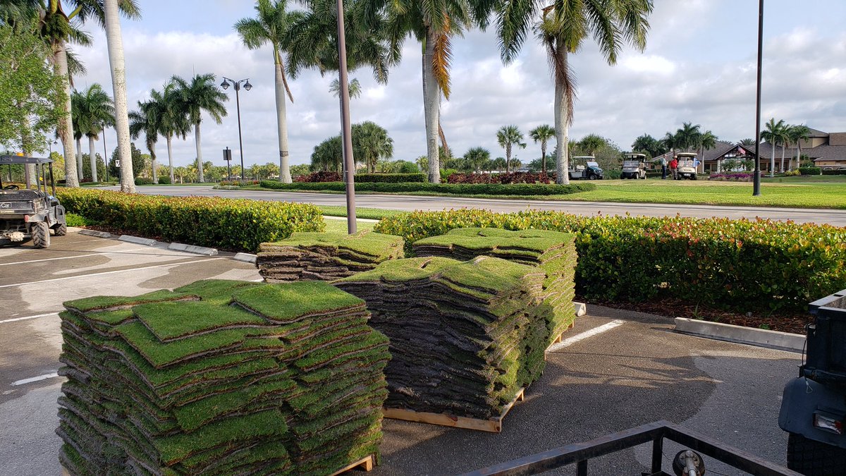 thequarrynaples's tweet photo. #QuarryGolfNaples is building a short game practice facility on the south end. The first load of paspalum grass arrived yesterday. https://t.co/aiowjlSv4H