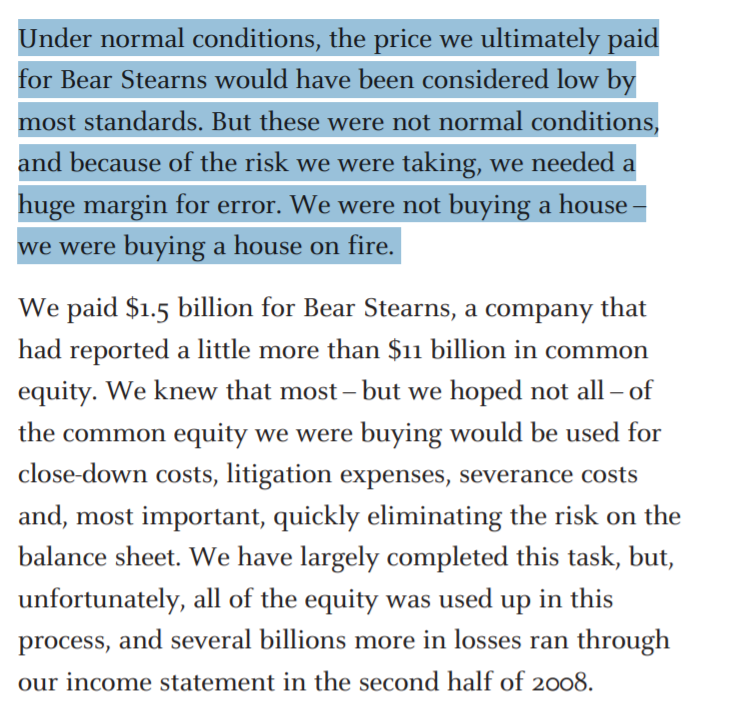 7/n On their 2 acquisitions:- Bought them with a high margin of safety & conservative assumptions. "We were not buying a house- We were buying a house on fire."- Raised 11.5b$ to maintain a strong capital base.- Gained a better franchise+ huge Deposits (Investing).