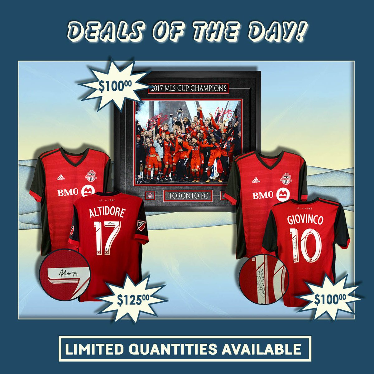 FrameworthSport's tweet photo. #RedPatchBoys, #KingsoftheNorth #U-Sector #Original109
Get your TFC Deal of the Day today.
Singed jersey and dual signed Championship plaque.
▶️ https://t.co/FtwjpfRETY https://t.co/2aRrOCcV8T
